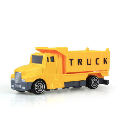 Jenilily Mini Diecast Car Construction Vehicle Engineering Car Excavator Dump Roller Truck Model Toys Lot for Children Adult