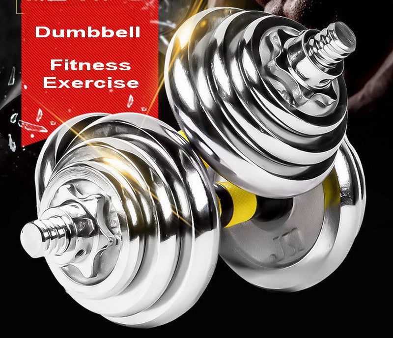 S Free Shipping 30kgs Electroplated Dumbbell with plastic Rack fitness Exercise Equipment, dumbbell set