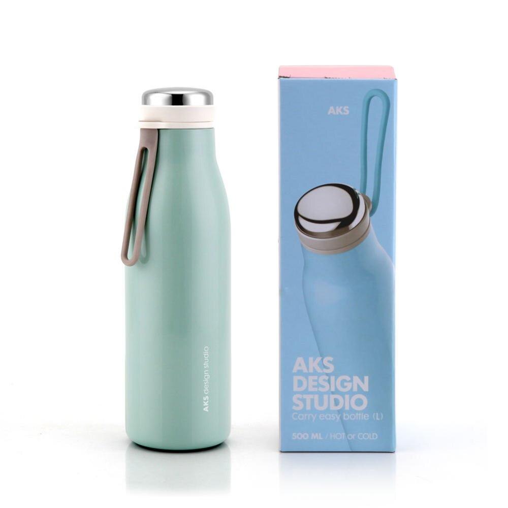 AKS Vacuum Water Bottles Tumbler Insulated Stainless Steel Metal Portable Thermos coffee Flask Thermal School Beker Termokubek