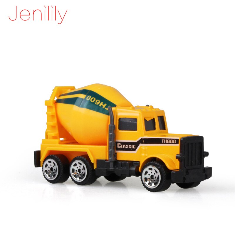 Jenilily Mini Diecast Car Construction Vehicle Engineering Car Excavator Dump Roller Truck Model Toys Lot for Children Adult
