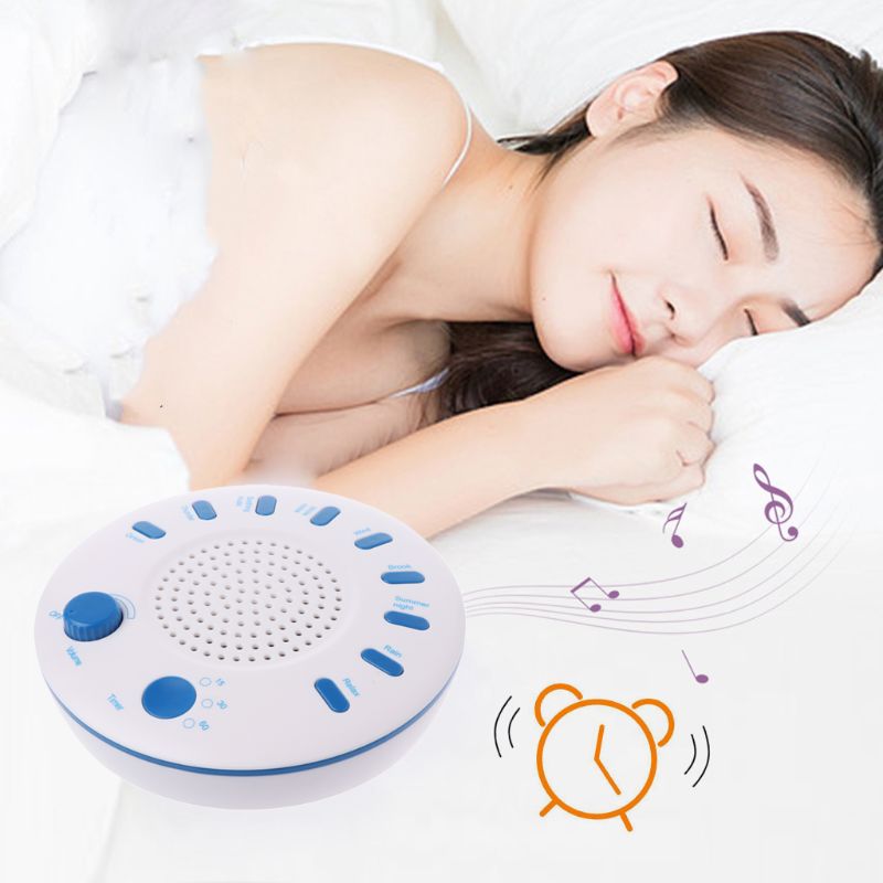 Sleep White Noise Machine Portable Sound Therapy for Baby and Adult Sleeping and Relaxation Device 9 Natural Sounds