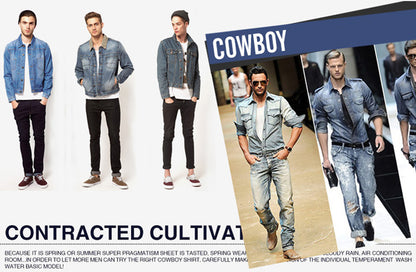 Fashion Designer Men's Jeans Knee Hole Frayed Ripped Jeans For Men Beggar Pants Brand Buttons Pants Slim Fit Biker Jeans Men