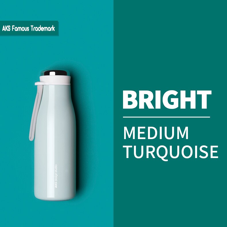 AKS Vacuum Water Bottles Tumbler Insulated Stainless Steel Metal Portable Thermos coffee Flask Thermal School Beker Termokubek