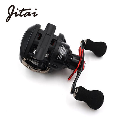 JITAI 14+1BB Baitcasting Fishing Reel 6.4:1 Gear Ratio 8Kg Braking Power High Quality Ultra Light China Fishing Reels Wheels