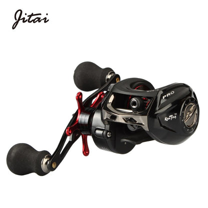JITAI 14+1BB Baitcasting Fishing Reel 6.4:1 Gear Ratio 8Kg Braking Power High Quality Ultra Light China Fishing Reels Wheels