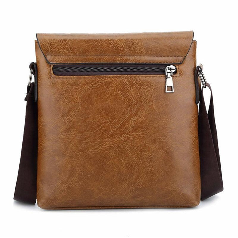 Men's Messenger Bag Men Pu Leather Shoulder Bags Business Crossbody Casual Bag Vintage Handbag Free Shipping