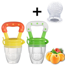 Cargar imagen en el visor de la galería, Fresh Food Nibbler Baby Pacifiers Feeder Kids Fruit Feeder Nipples Feeding Safe Baby Supplies Nipple Teat Pacifier Bottles
