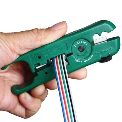 LAOA 1PCS Mini Multifunction Wire Stripper 3.2-9mm Adjustable Network Stripping Wire Cable Cutter Tools