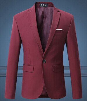 Black Classy Men's Blazer Jacket One Button Slim Wedding Suit Men Solid M-3XL Mens Casual Blazers White Customizable Big Size
