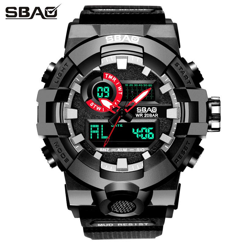 Fashion Brand Led Display Men Woman Sport Lovers' Watch Digital Wristwatch Stop Daily Alarm Calendar Water Resistant Shock