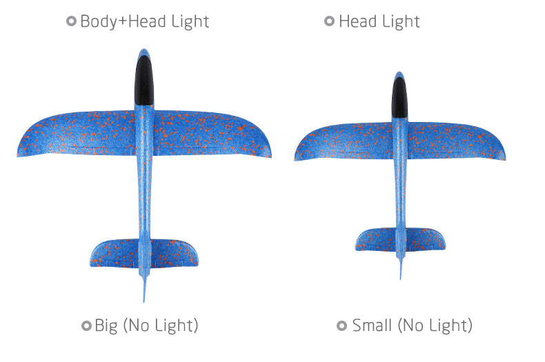 48CM Hand Throw Airplane EPP Foam Launch Fly Glider Planes Model Aircraft Outdoor Fun Toys for Children Party Game Boys Gift