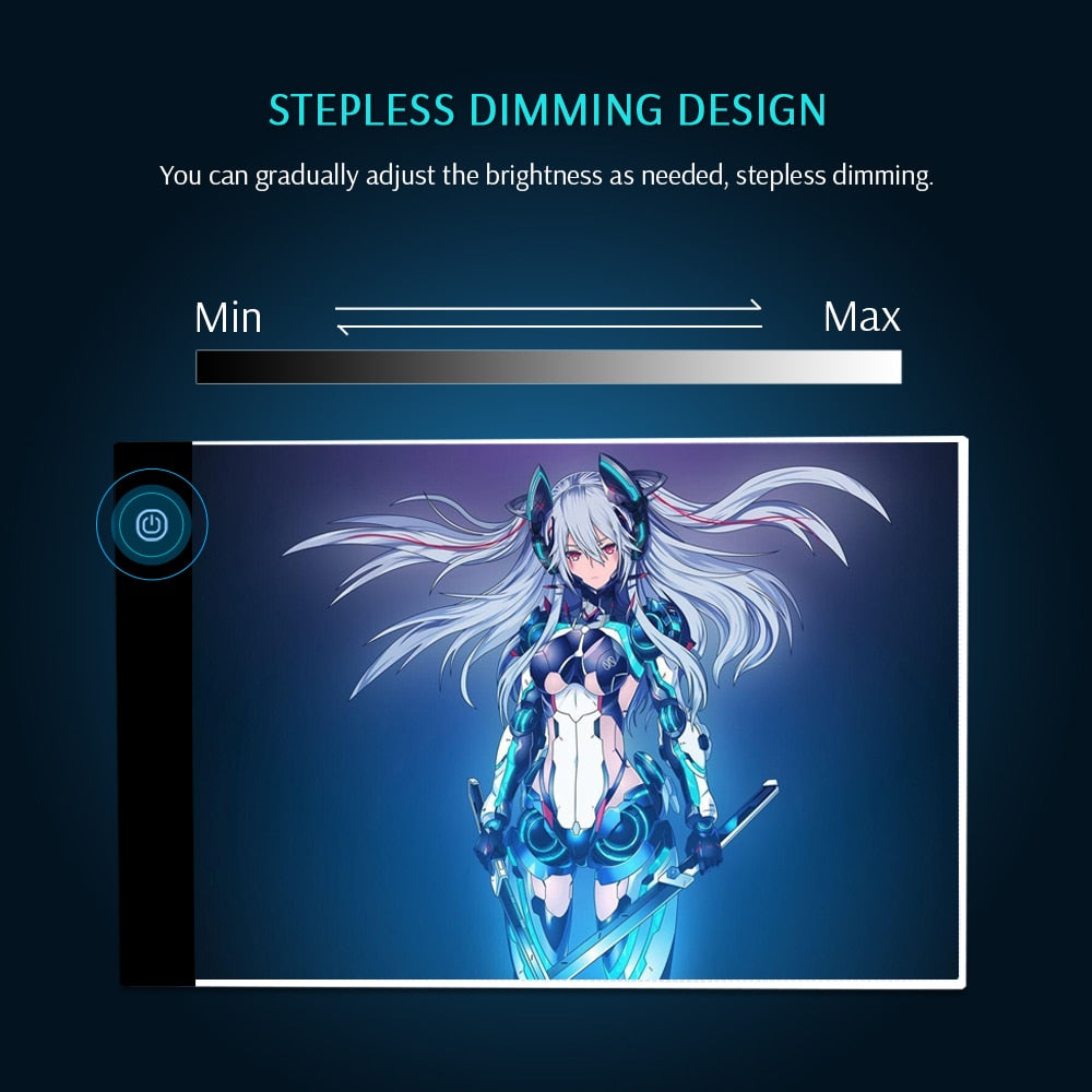 CHIPAL A4 LED Drawing Tablet Digital Graphics Pad USB LED Light Box Copy Board Electronic Art Graphic Painting Writing Table