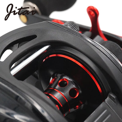 JITAI 14+1BB Baitcasting Fishing Reel 6.4:1 Gear Ratio 8Kg Braking Power High Quality Ultra Light China Fishing Reels Wheels