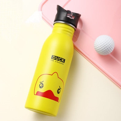 500ML Children's Stainless Steel Sports Water Bottles Portable Outdoor Cycling Camping Bicycle Bike Kettle