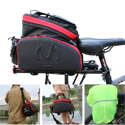 SAVA Bicycle Trunk Pannier Bag 35L Waterproof Bicycle Cycling Bag mtb Bike Panniers Rear Mountain bike double side panniers bag