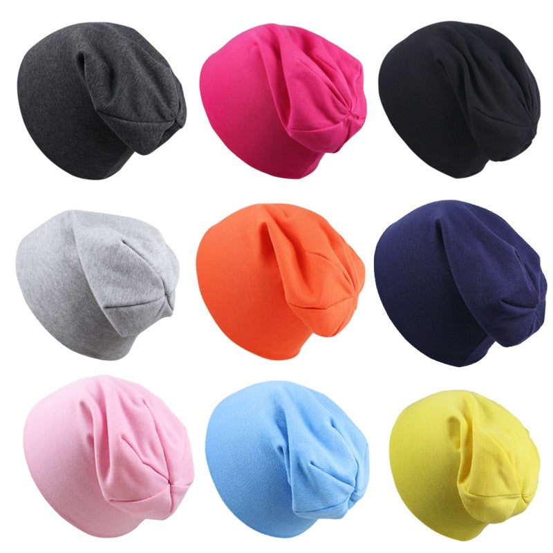 New Baby Street Dance Hip Hop Hat Spring Autumn Baby Hat Scarf for Boys Girls Knitted Cap Winter Warm Solid Color Children Hat