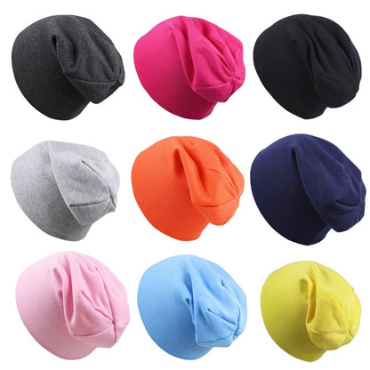 New Baby Street Dance Hip Hop Hat Spring Autumn Baby Hat Scarf for Boys Girls Knitted Cap Winter Warm Solid Color Children Hat
