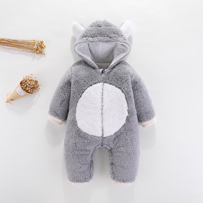 2styles Newborn Baby Winter Hoodie Clothes Polyester Infant Baby Girls Pink Climbing New Spring Outwear Rompers Boy Jumpsuit