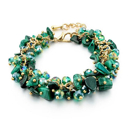 CHICVIE Charm Bracelets & Bangles with Stones Gold color Bracelet Femme for Women Jewelry personalized Purple Bracelet SBR140192