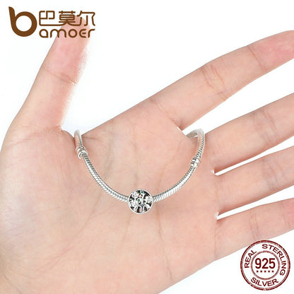 BAMOER Fashion 100% 925 Sterling Silver Tree of Life Bead Charms fit Bracelets Women Beads & Jewelry Making DIY SCC115