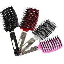 Load image into Gallery viewer, 7 Color Women Hair Scalp Massage Comb Bristle Nylon Hairbrush Wet Curly Detangle Hair Brush for Salon Hairdressing Styling Tools
