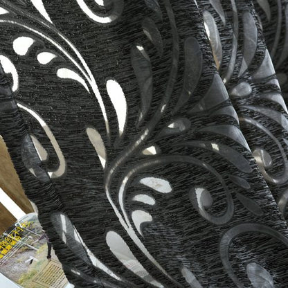 Ready Made Semi-Blackout Curtains Blind Panel Fabrics for Window Modern Living Room Treatment Purple Black White
