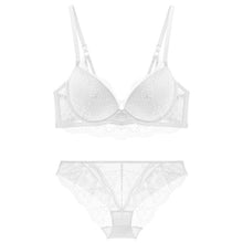 将图片加载到图库查看器，TERMEZY New Women underwear Set Lace Sexy Push-up Bra And Panty Sets Comfortable Brassiere Adjustable Straps Gathered Lingerie
