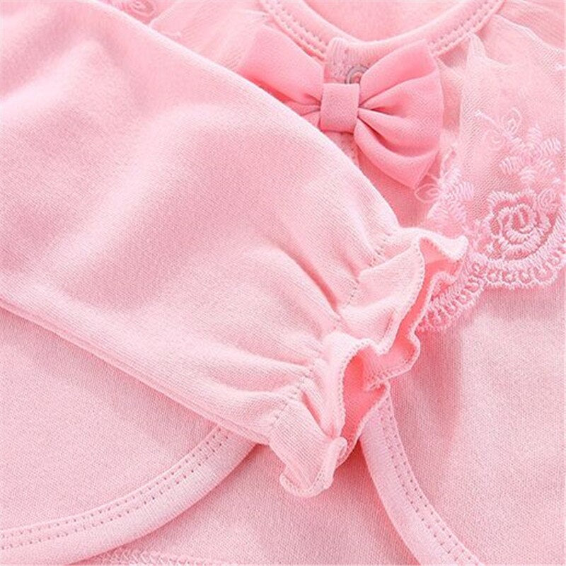 Lawadka 100%Cotton Baby Coat Girl Bow Lace Princess Baby Coat Newborn Wedding Birthday Party Baby Girls Outerwear Baby Clothes