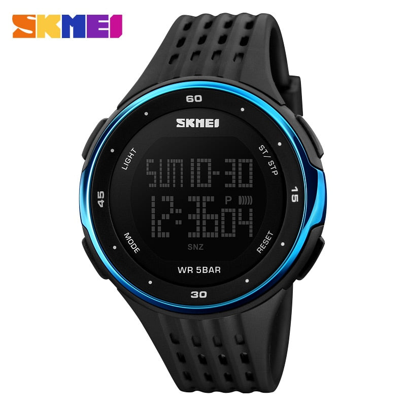 Women Sport Watches 50m Waterproof LED Digital Military Watches SKMEI Women Outdoor Electronics Wristwatches Relogio Masculino