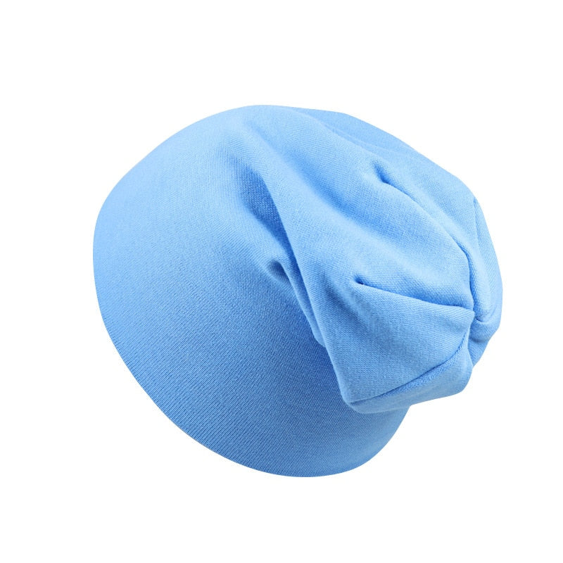 New Baby Street Dance Hip Hop Hat Spring Autumn Baby Hat Scarf for Boys Girls Knitted Cap Winter Warm Solid Color Children Hat