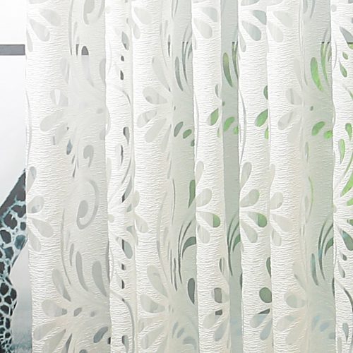 Ready Made Semi-Blackout Curtains Blind Panel Fabrics for Window Modern Living Room Treatment Purple Black White