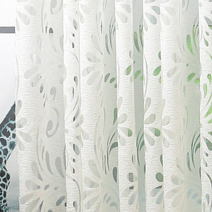 Ready Made Semi-Blackout Curtains Blind Panel Fabrics for Window Modern Living Room Treatment Purple Black White