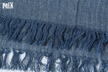 Fashion Classic Retro Scarf Cotton linen lady Men Autumn Multifunctional Soft warm long scarf Multicolor Tassel scarves 72*196cm