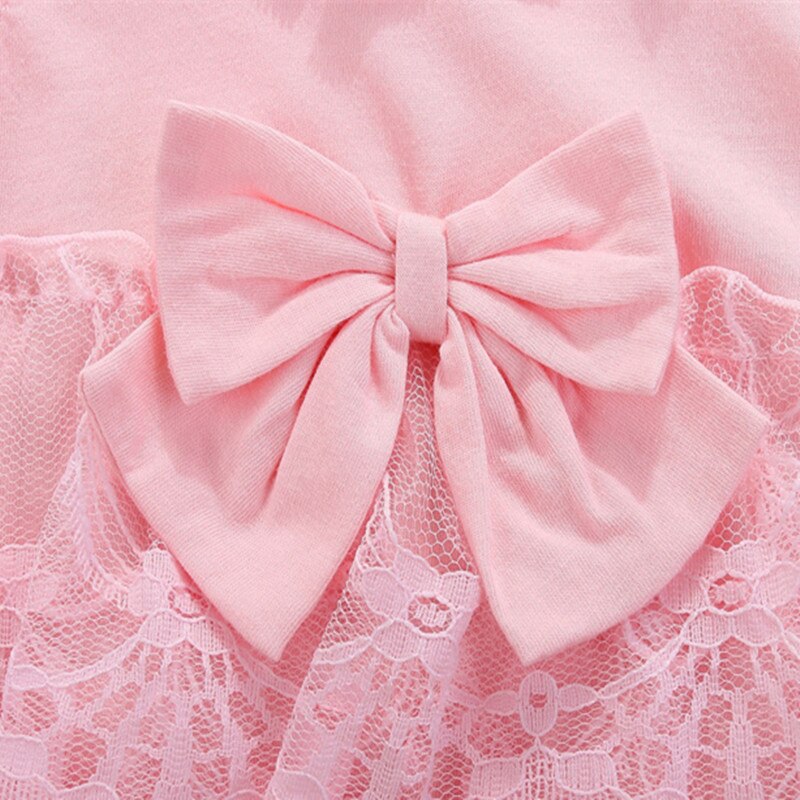 Lawadka Summer Style Lace Cotton Baby Rompers Bowknot Newborn Infant Clothing Toddler Baby Girls Jumpsuits