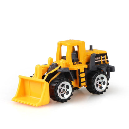 Jenilily Mini Diecast Car Construction Vehicle Engineering Car Excavator Dump Roller Truck Model Toys Lot for Children Adult