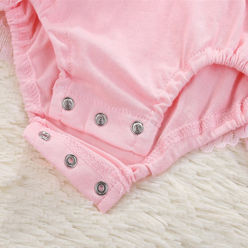 Lawadka Summer Style Lace Cotton Baby Rompers Bowknot Newborn Infant Clothing Toddler Baby Girls Jumpsuits