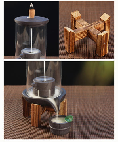 Creative Backflow Incense Burner Ceramic Ornaments Zen Home Indoor Sandalwood Ornamental Aromatherapy Stove