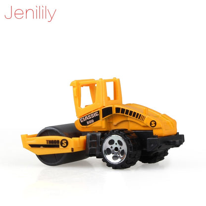 Jenilily Mini Diecast Car Construction Vehicle Engineering Car Excavator Dump Roller Truck Model Toys Lot for Children Adult