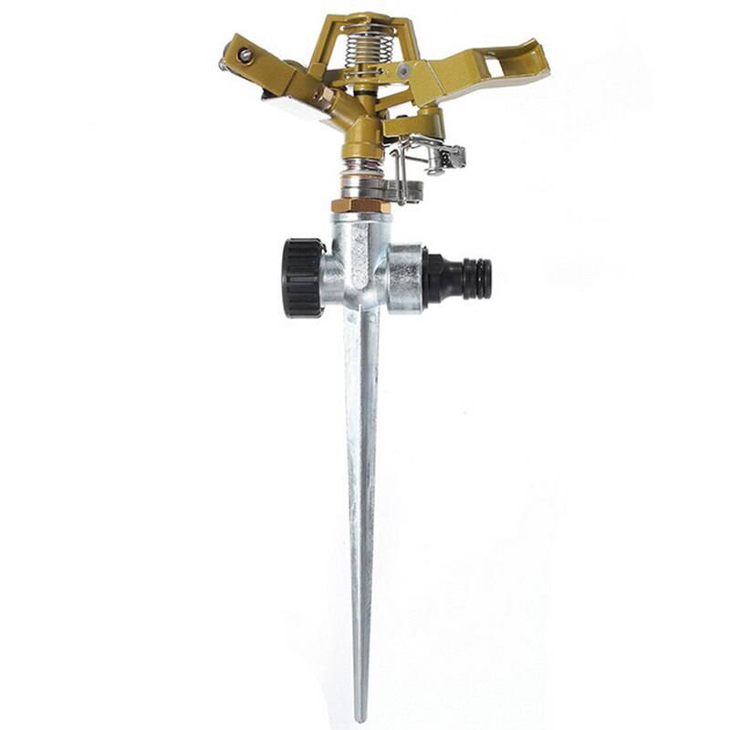360-degree Rotating Pulse Water Bird Sprinkler Sprinkler Garden Metal Spike Lawn Grass Hose