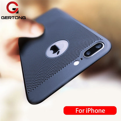 Ultra Slim Phone Case For iPhone 6 6s 7 8 Plus Hollow Heat Dissipation Case Hard PC For iPhone 5 S SE 11 12 Pro XR X XS MAX i12