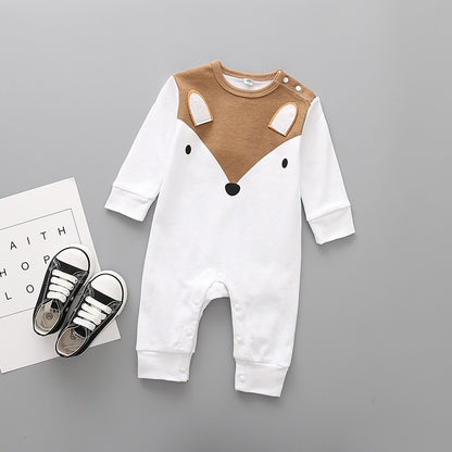 Newborn Baby Romper For Boys Girls Rompers Playsuits Cotton Long Sleeve Animal Baby Clothes Infant Pajamas Underwear