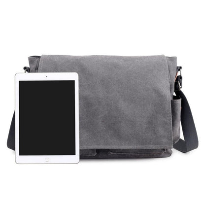 YOOFISH Women's Canvas Bag large capacity single-shoulder computer bag crossbody bag black/gray/coffee Free shipping XZ-075.
