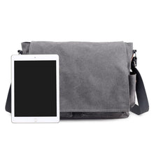 将图片加载到图库查看器，YOOFISH Women&#39;s Canvas Bag large capacity single-shoulder computer bag crossbody bag black/gray/coffee Free shipping XZ-075.
