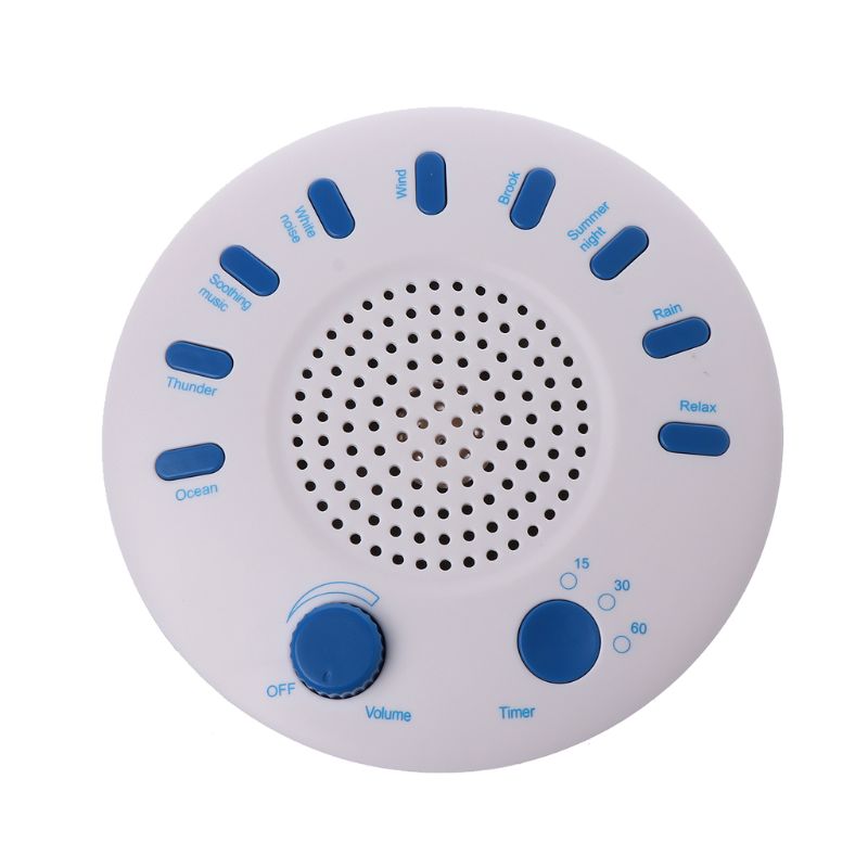 Sleep White Noise Machine Portable Sound Therapy for Baby and Adult Sleeping and Relaxation Device 9 Natural Sounds