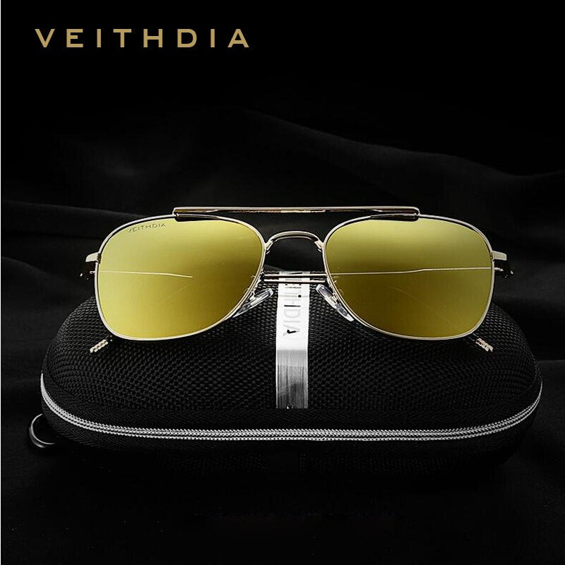 VEITHDIA Polarized Brand Designer Sunglasses Men Women Vintage Sun Glasses Eyewear gafas oculos de sol masculino 3820