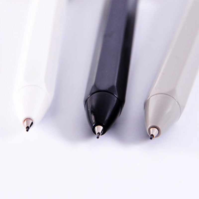 JIANWU 3pcs 0.7mm 0.5mm Simple fashion automatic pencil student press type movable pencil Student supplies