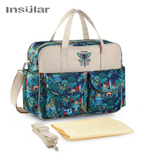 Load image into Gallery viewer, Insular New Style Waterproof Diaper Bag Large Capacity Messenger Travel Bag Multifunctional Maternity Mother Baby Stroller Bags
