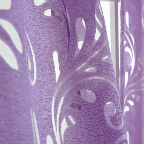 Ready Made Semi-Blackout Curtains Blind Panel Fabrics for Window Modern Living Room Treatment Purple Black White