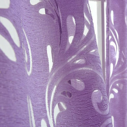 Ready Made Semi-Blackout Curtains Blind Panel Fabrics for Window Modern Living Room Treatment Purple Black White