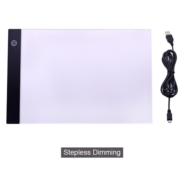 CHIPAL A4 LED Drawing Tablet Digital Graphics Pad USB LED Light Box Copy Board Electronic Art Graphic Painting Writing Table